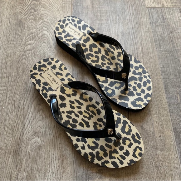 kate spade cheetah flip flops